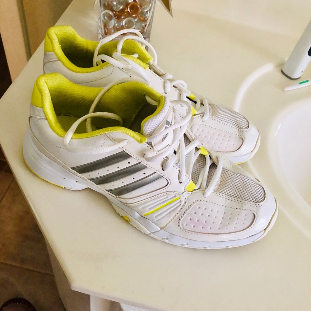 Adidas White Tennis Shoes 8.5